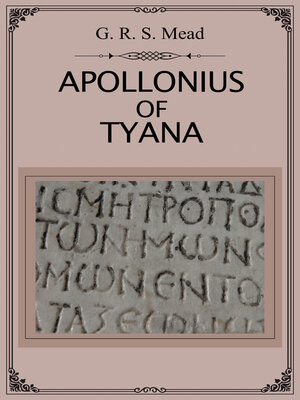 cover image of Apollonius of Tyana